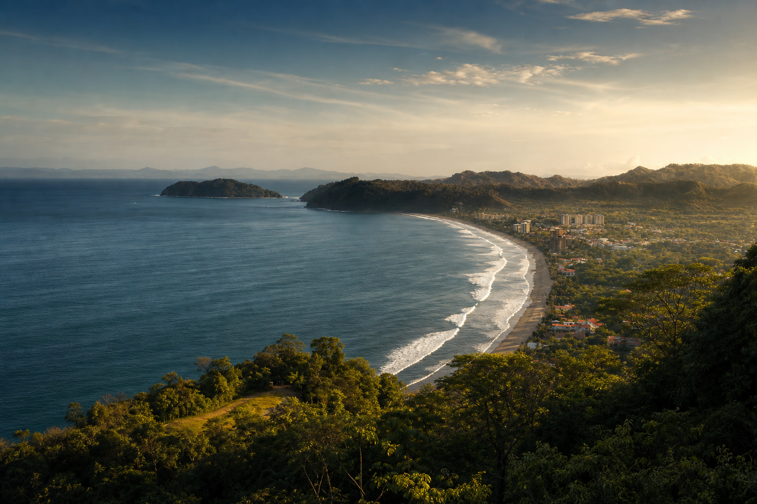 Vista de la bahía de Jacó, Garabito